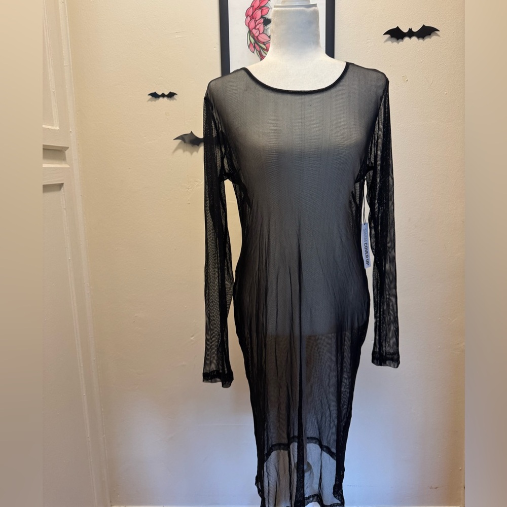 NWT Forever 21 Sheer Black Dress